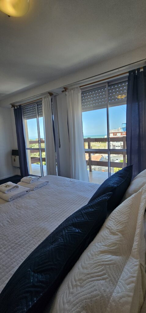 Habitación Doble con vista al mar del Hotel Soleares en Punta Mogotes, Mar del Plata