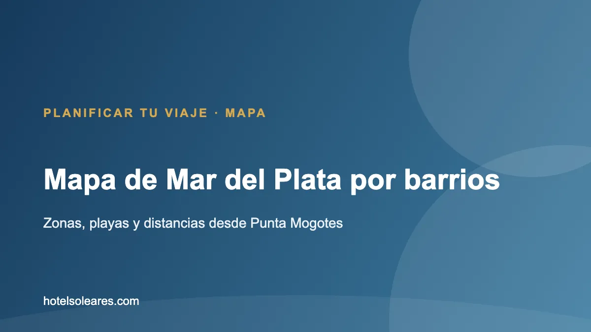 Placa: mapa de Mar del Plata por barrios y zonas